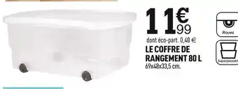 Centrakor Le coffre de rangement 80 l offre