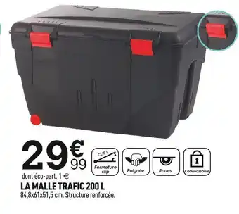 Centrakor La malle trafic 200 l offre