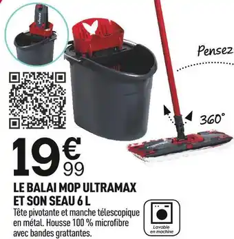 Centrakor Le balai mop ultramax et son seau 6 l offre