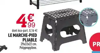 Centrakor Le marche-pied pliable offre