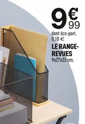Centrakor Le range-revues offre