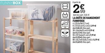Centrakor La boîte de rangement funnybox offre