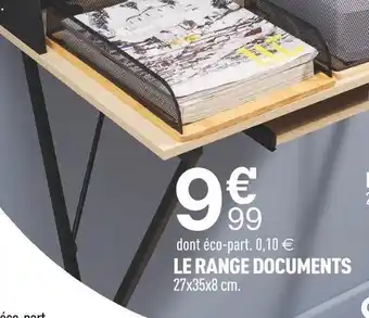 Centrakor Le range documents offre