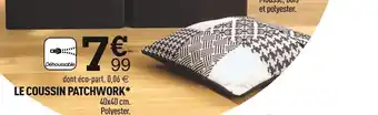 Centrakor Le coussin patchwork offre