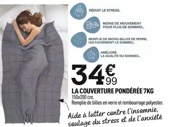 Centrakor La couverture pondérée 7kg offre