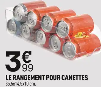 Centrakor Le rangement pour canettes offre
