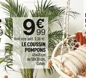 Centrakor Atmosphera le coussin pompons offre