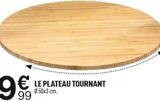 Centrakor Le plateau tournant offre