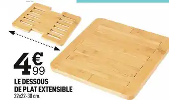 Centrakor Le dessous de plat extensible offre