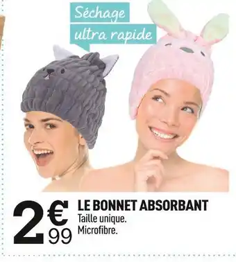 Centrakor Le bonnet absorbant offre