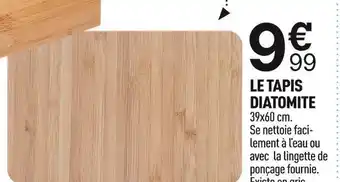 Centrakor Le tapis diatomite offre