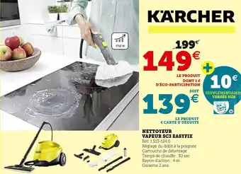 Hyper U Karcher nettoyeur vapeur sc3 easyfix offre