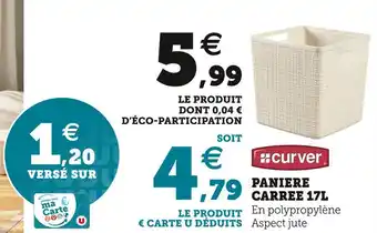 Curver paniere carree 17l