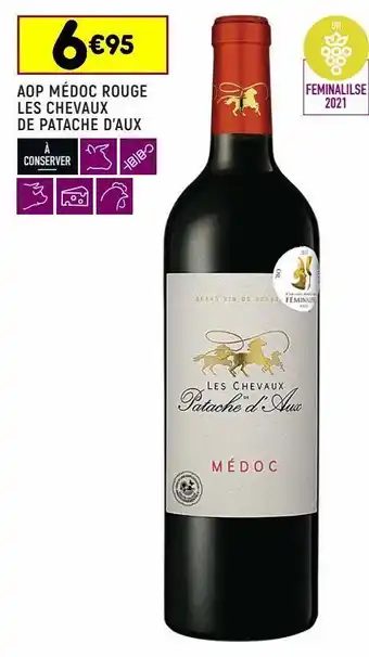 Leader Price Aop médoc rouge les chevaux de patache d'aux offre