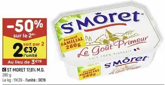 St moret 17.8% m.g.