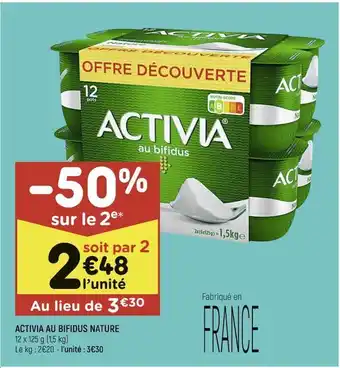 Activia au bifidus nature