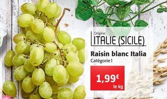 Raisin blanc italia