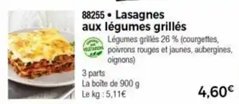 Thiriet Lasagnes Aux Légumes Grillés offre