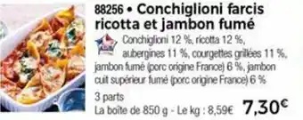 Conchiglioni Farcis