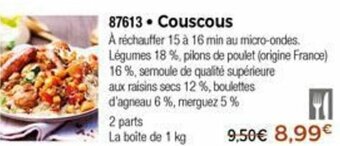 Thiriet Couscous offre
