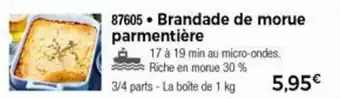 Thiriet Brandade De Morue offre