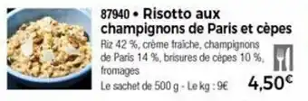 Thiriet Risotto Aux Champignons De Paris Et Cèpes offre