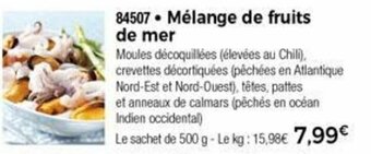 Thiriet Mélange De Fruits De Mer offre