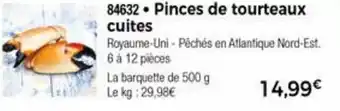 Thiriet Pinces De Tourteaux Cuites offre