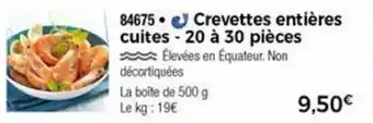 Thiriet Crevettes Entières Cuites offre