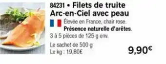 Thiriet Filets De Truite Arc-En-Ciel Avec Peau offre