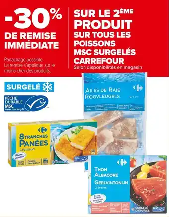 Carrefour Market Carrefour bon plan sur tous les poissons msc surgelés carrefour offre