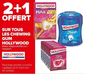 Carrefour Market Hollywood bon plan sur tous les chewing gum hollywood offre