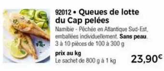 Thiriet Queues De Lotte Du Cap Pelées offre