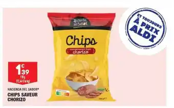 ALDI Hacienda del sabor chips saveur chorizo offre