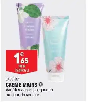 ALDI Lacura crème mains offre