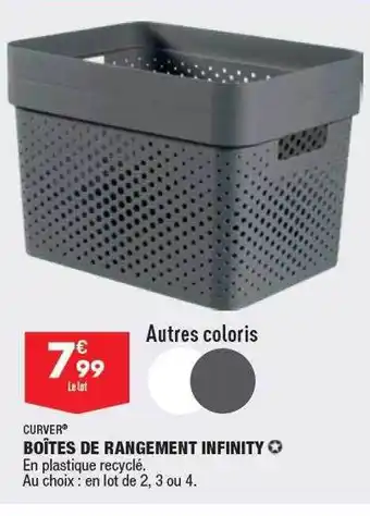 ALDI Curver boîtes de rangement infinity offre