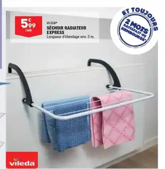 ALDI Vileda séchoir radiateur express offre