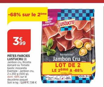 Bi1 Pâtes farcies lustucru offre