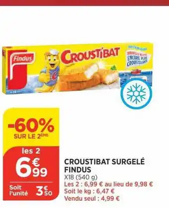 Bi1 Croustibat surgelés findus offre