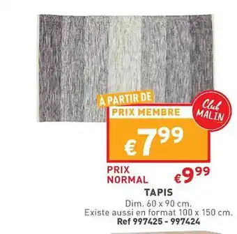 Trafic Tapis offre