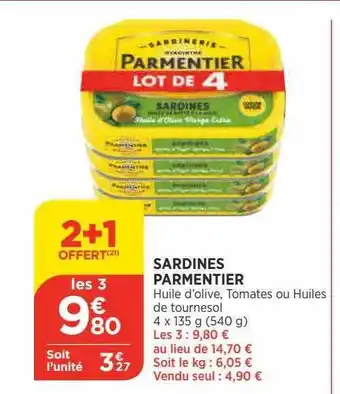 Bi1 Sardines parmentier offre