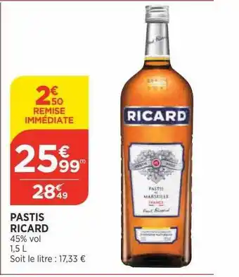 Bi1 Pastis ricard offre