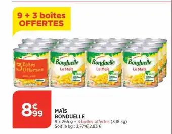 Bi1 Maïs bonduelle offre