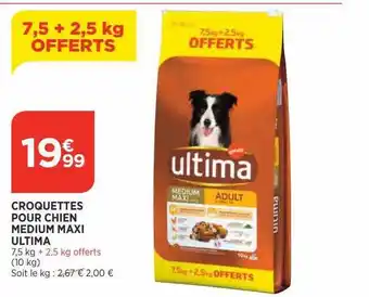 Bi1 Croquettes pour chien medium maxi ultima offre