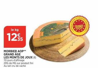 Bi1 Morbier aop grand âge les monts de joux offre