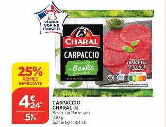 Bi1 Carpaccio charal offre