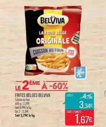 Match Frites belges belviva offre