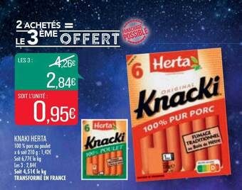 Match Knaki herta offre
