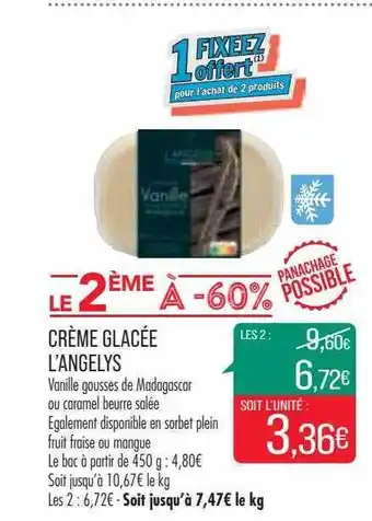 Match Crème glacée l'angelys offre