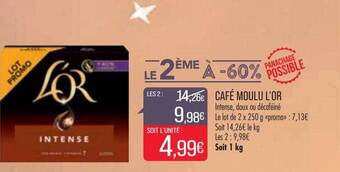 Match Café moulu l'or offre